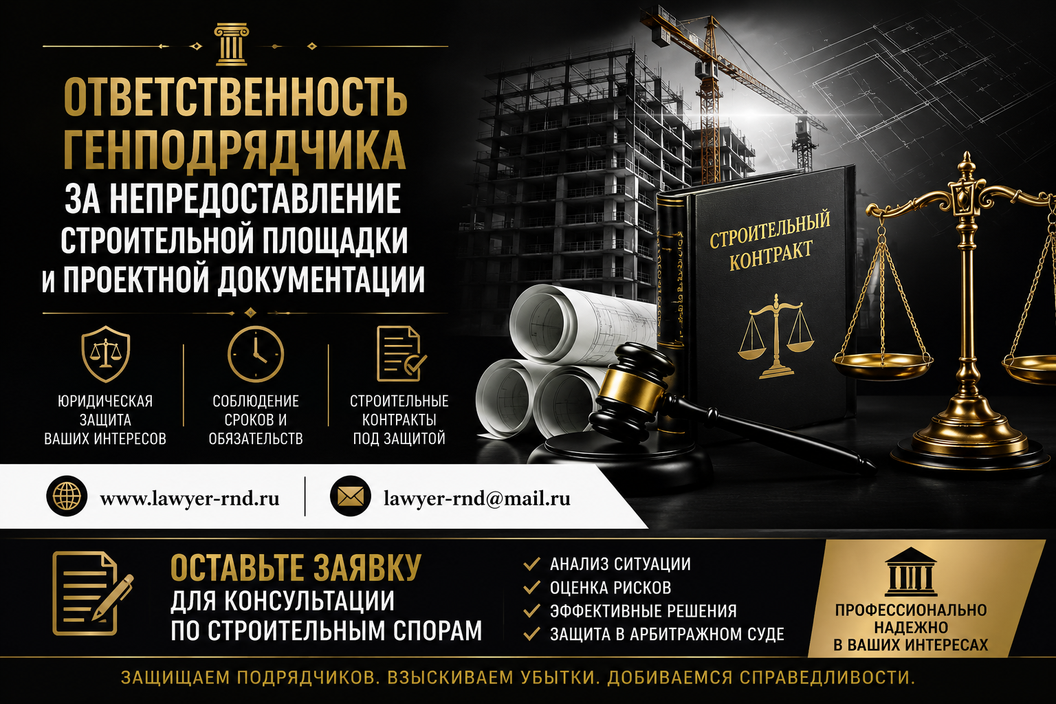 Отвтстственность за не предоставление строй площадки